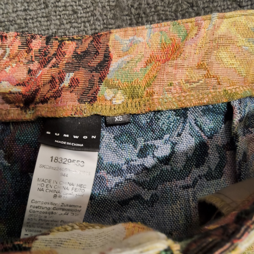 Floral Straight Leg Women's Pants - Picture 8 of 9